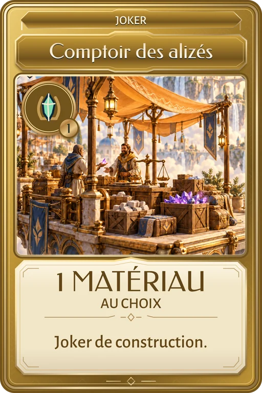 Carte Comptoir des alizés